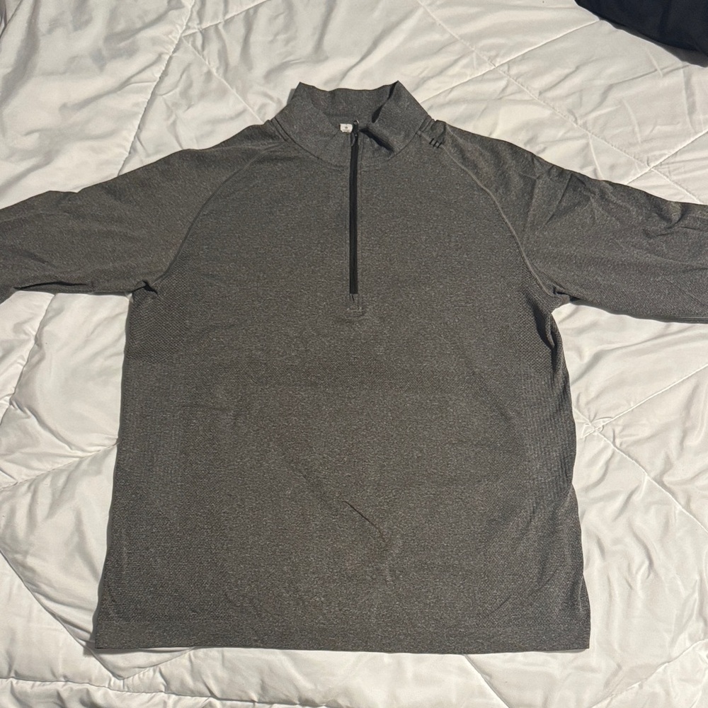 lululemon athletica Men's Charcoal Zip-Up Sweater